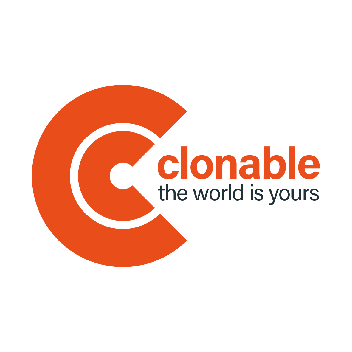 Clonable logotyp med slogan ljus bakgrund